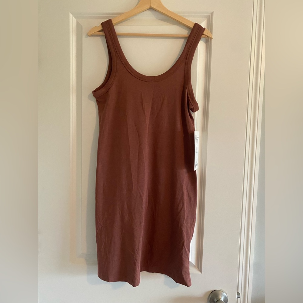 Lululemon Classic-Fit Cotton-Blend Scoop Dress ANCP Ancient Copper Size 4 New